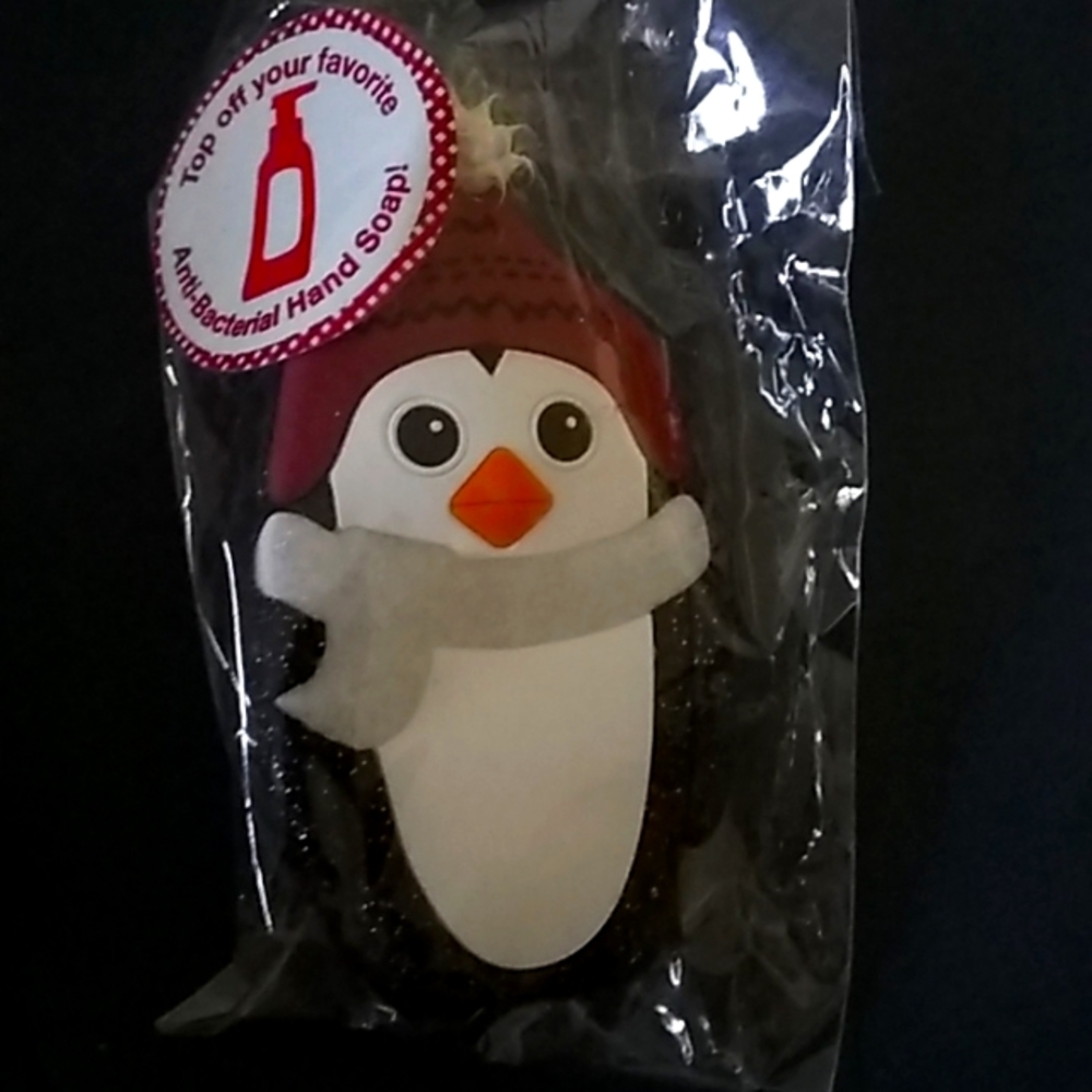 Soap topper santa penguin